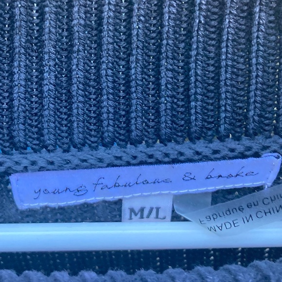 Young Fabulous & Broke Gray Sweater - Picture 7 of 15